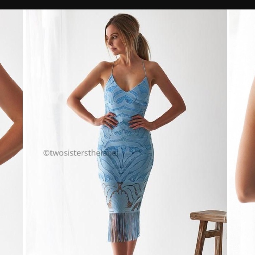 Two Sisters Label KHALEESI DRESS - BABY BLUE